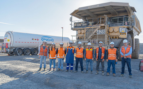 CMP y Engie prueban funcionamiento de primer camión de extracción en Chile que opera en base a gas natural