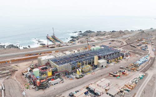 Desaladora del Distrito Norte de Codelco alcanza 83 de avance y se alista para operar en 2026