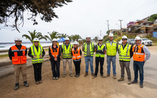 Codelco Ventanas impulsa proyectos piloto de pavimentación con escoria de cobre en Quintero y Puchuncaví