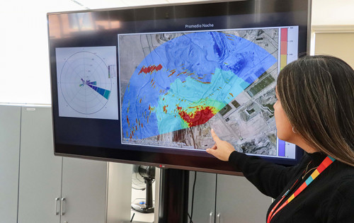 Ministro Hales incorpora tecnología de última generación para el mapeo de material particulado