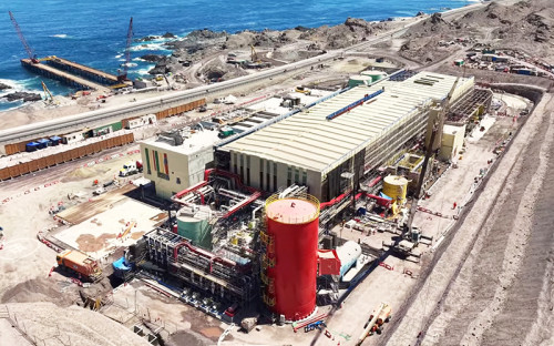 Megaobra de desalación entra en fase final de pruebas para abastecer al Distrito Norte de Codelco